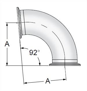 Picture for category BPE Clamp 92 Degree Elbow