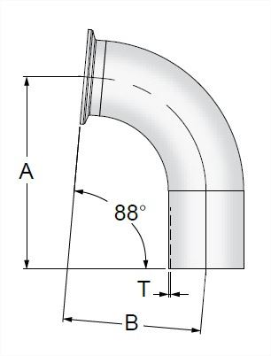 Picture for category BPE Clamp X AWF 88 Degree Elbow