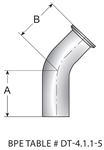 Picture for category Weld X Clamp 45 Degree Elbow