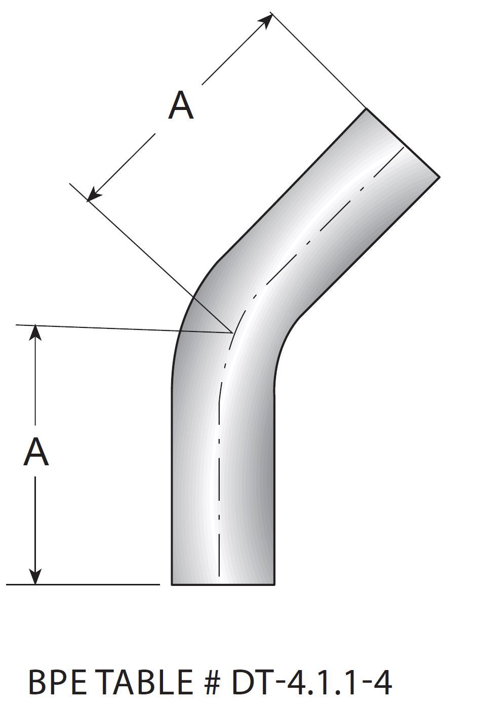 Picture for category Weld 45 Degree Elbow with Tangents